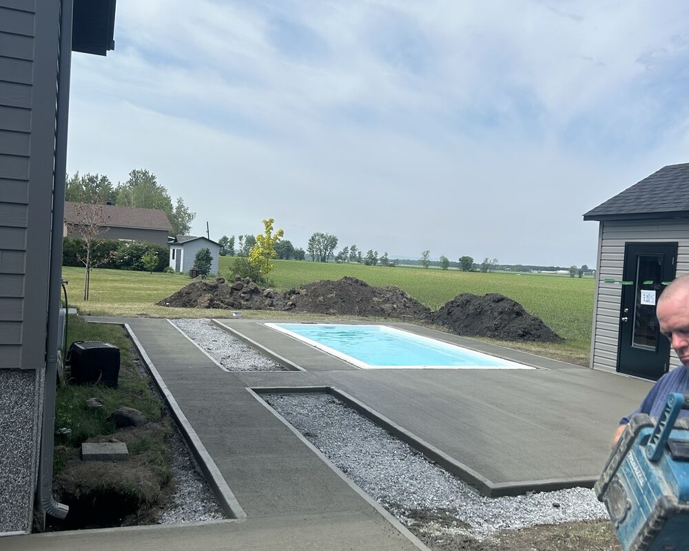 Projet Piscine - Finition Béton Design